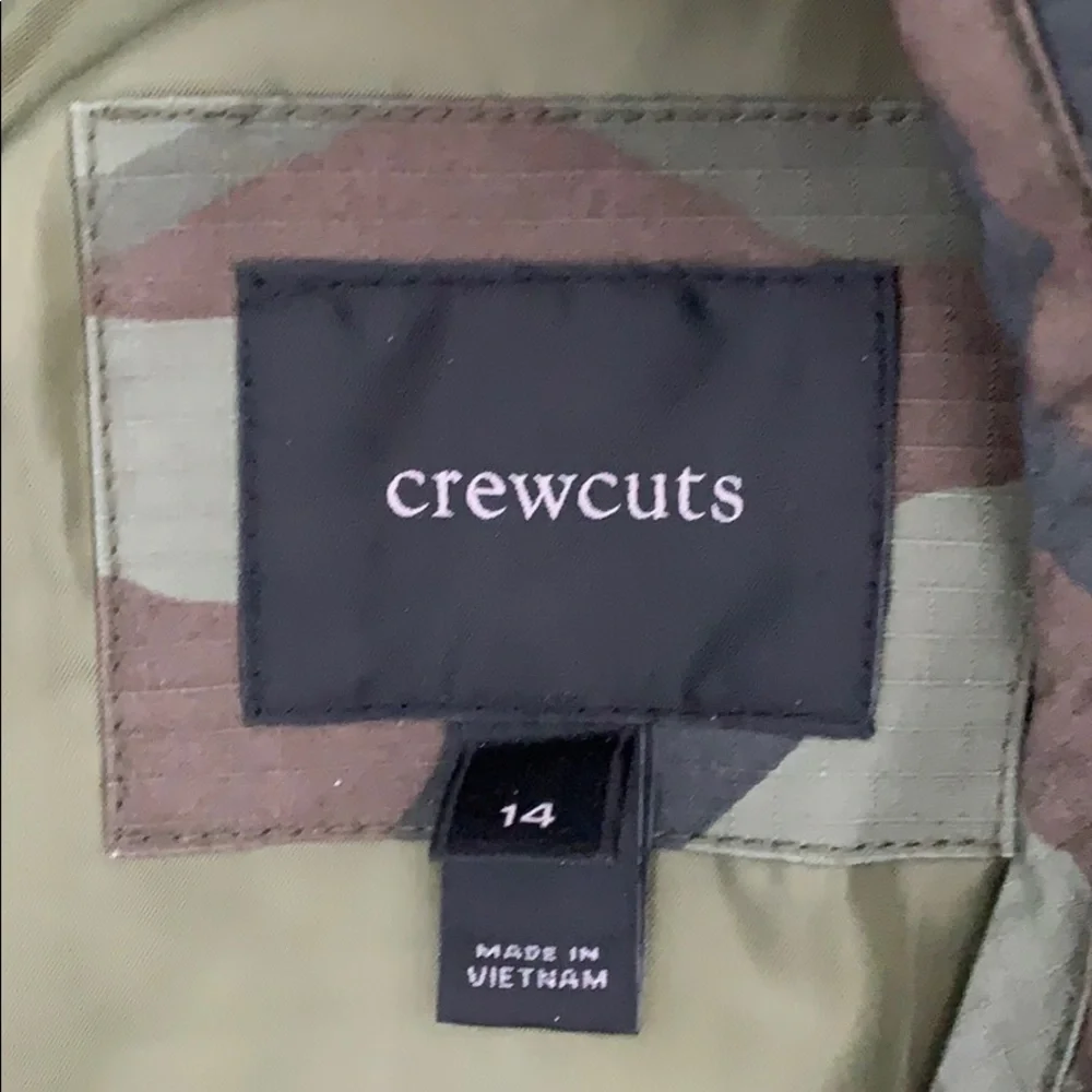 Crewcuts  army vest, size 14, used only once